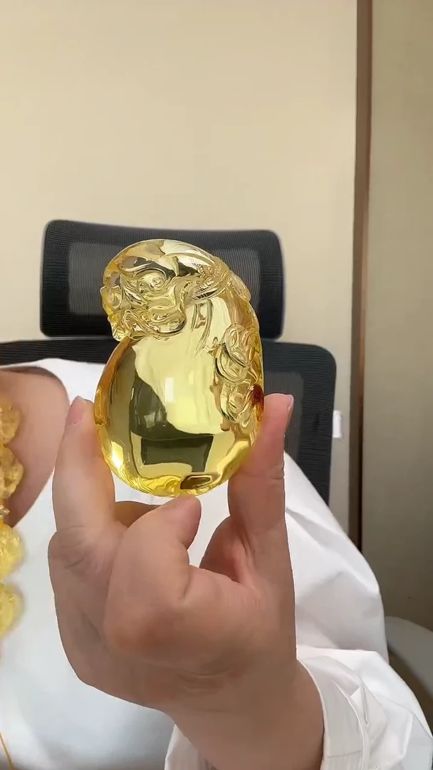 琥珀颈饰未镶嵌吊坠