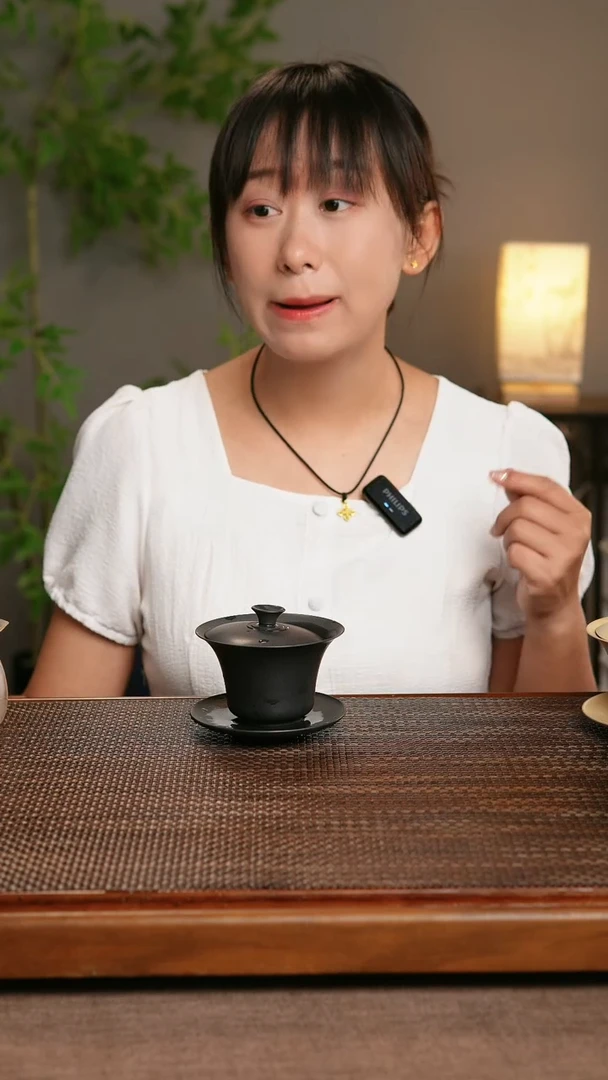 黑色百克盖碗素面