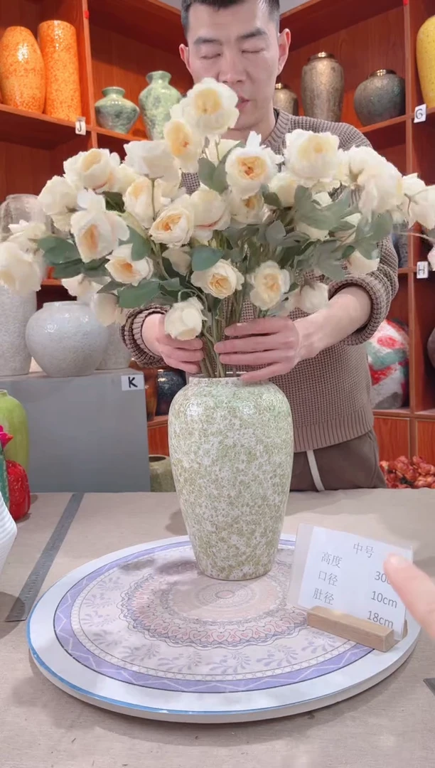 【闪购商品】瓶精品陶瓷花瓶 无花 春意盎然 中号