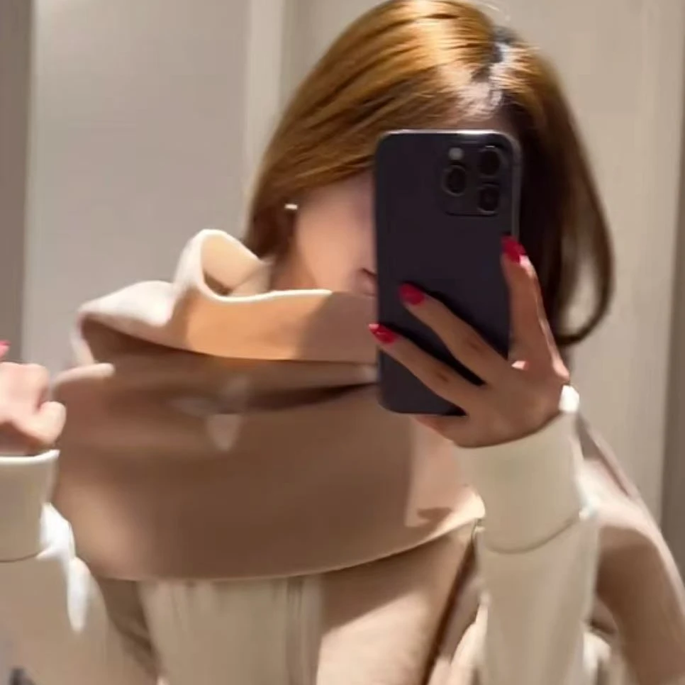 高端羊绒围巾氛围感纯欲风鼎鼎鼎百搭不过时