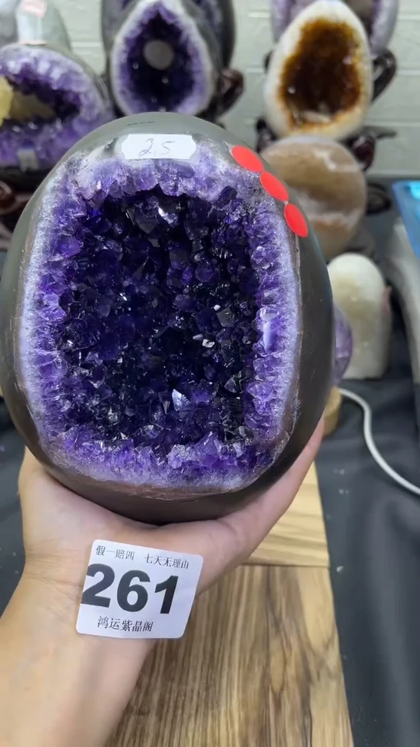 未镶嵌大型摆件（非配饰）紫晶261号龙蛋