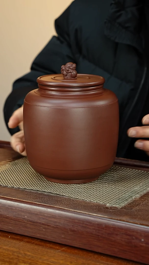 宜兴原矿紫砂茶叶罐