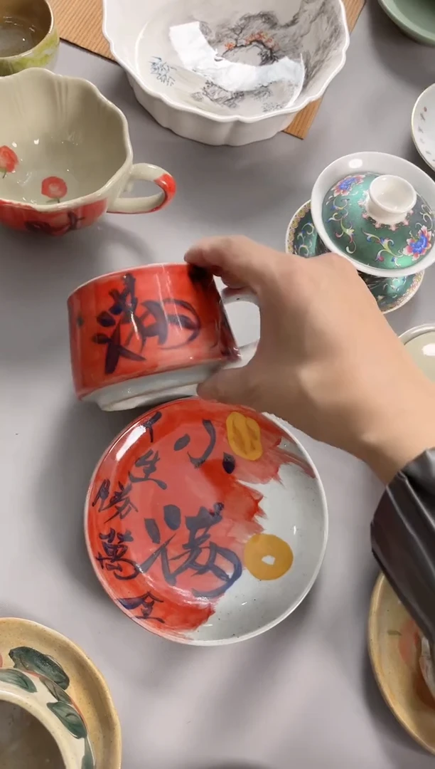 【闪购商品】瓷片景德镇手绘高温陶瓷