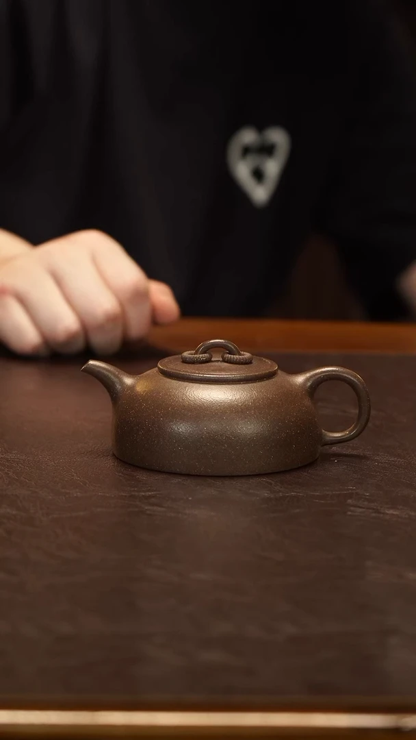 茶壶紫砂双圈 180cc紫泥