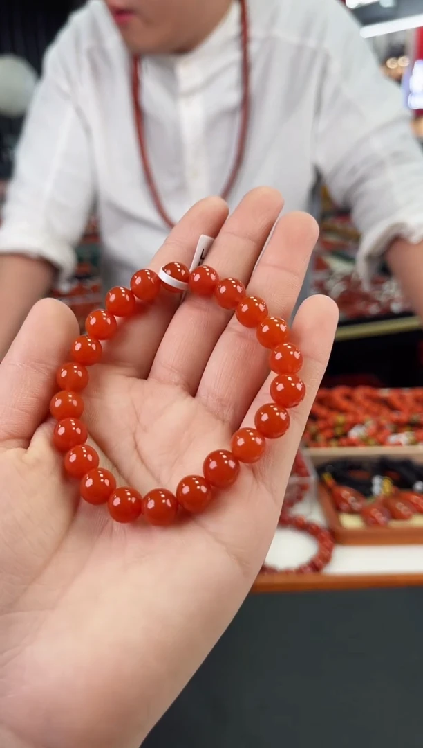 【闪购商品】南红玛瑙冰红手串8+未镶嵌一个/条