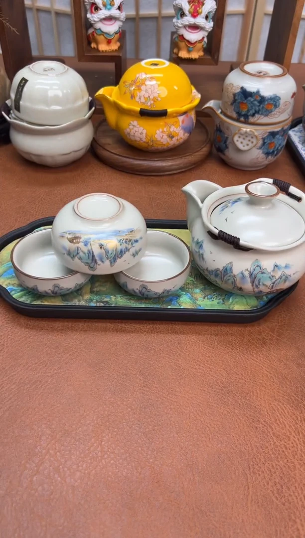 陶瓷旅行茶具套装