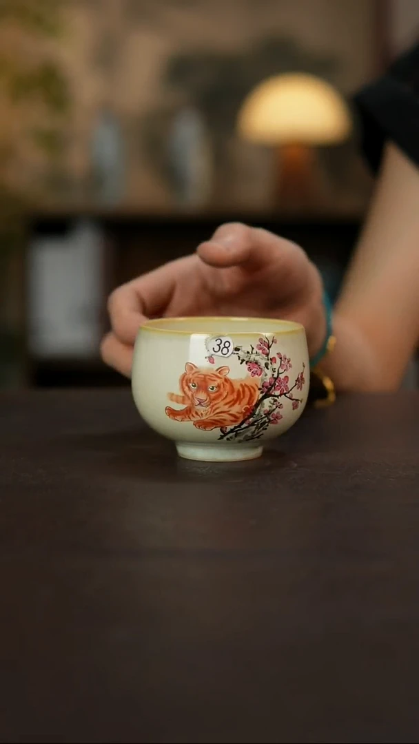 杯景德镇陶瓷杯碗柴烧多人