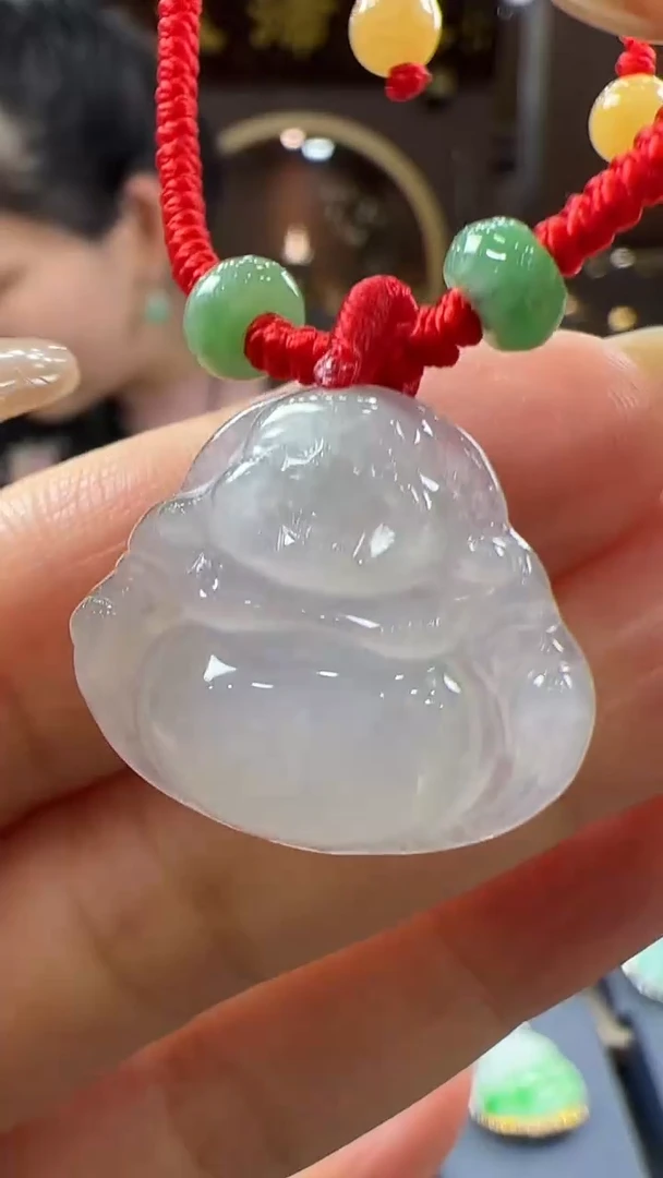 【闪购商品】翡翠挂件未镶嵌佛公手绳