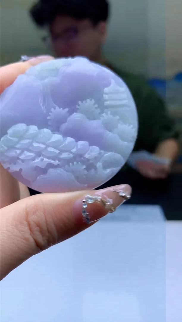 【闪购商品】定制翡翠未镶嵌4688ty-毛货挂件21