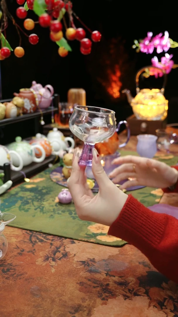 【闪购商品】紫色高足主人杯60cc@@@@@