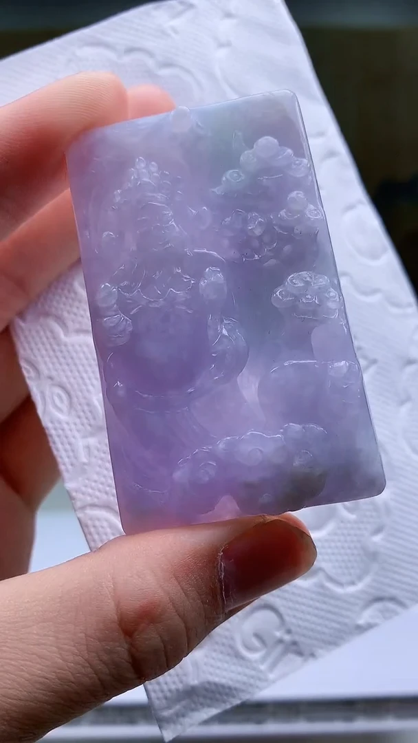 【闪购商品】定制翡翠未镶嵌4829bb-毛货挂件37