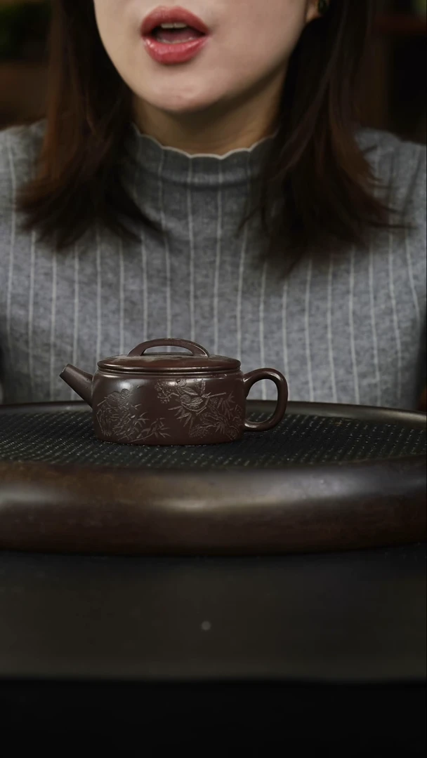 茶壶紫砂9 紫茄泥 汉瓦 180cc左右