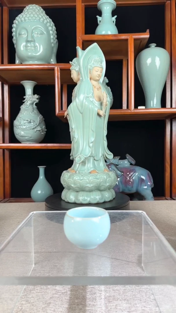 其他舞钢汝瓷艺术  龙蛋杯