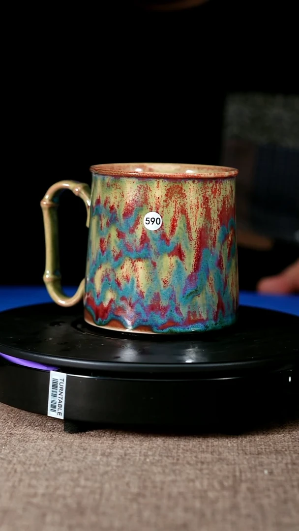 590#盼龙窑一级品原矿钧瓷大马克杯
