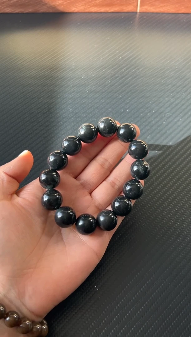 未镶嵌手串和田玉若羌微色差卡16Qm