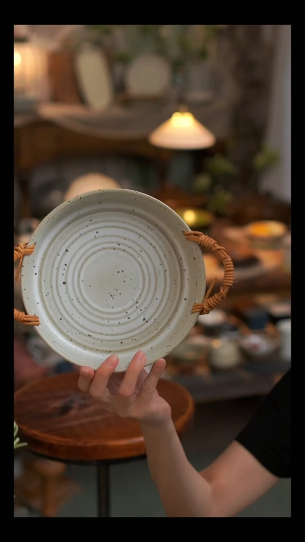 塑料听溪陶瓷工作室  盘1 个