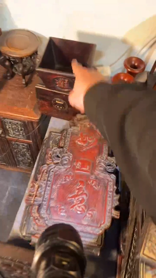 非洲紫檀（红花梨）斗升17x17cm摆件