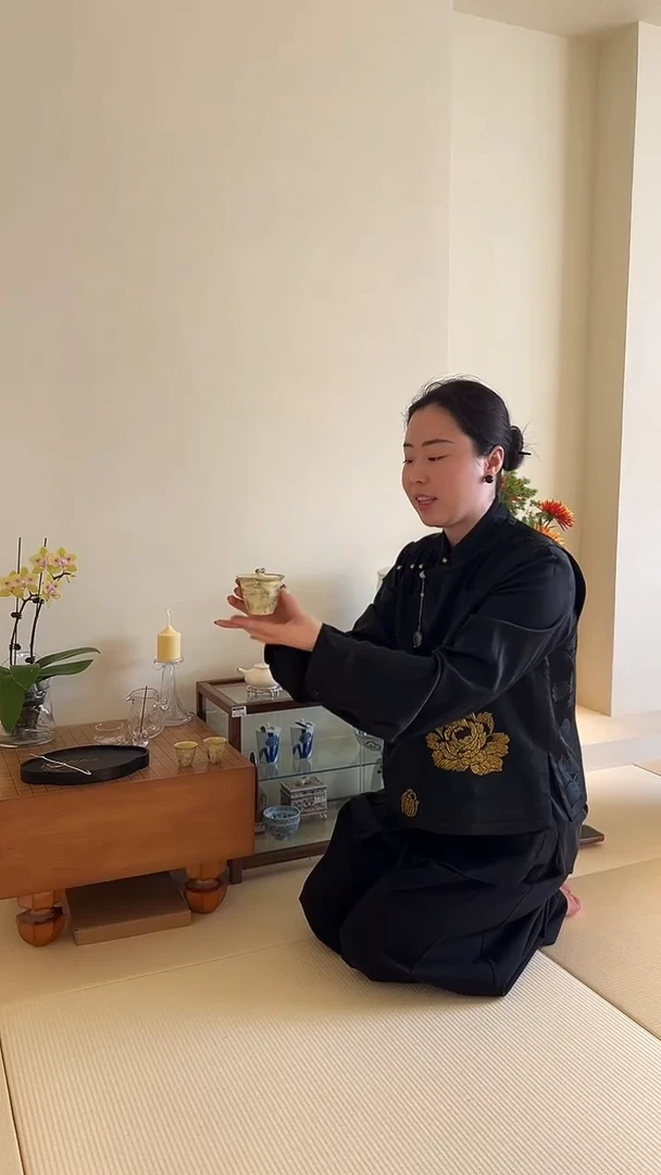 茶道摆件0000黄色盖碗+2只黄色杯子福利900