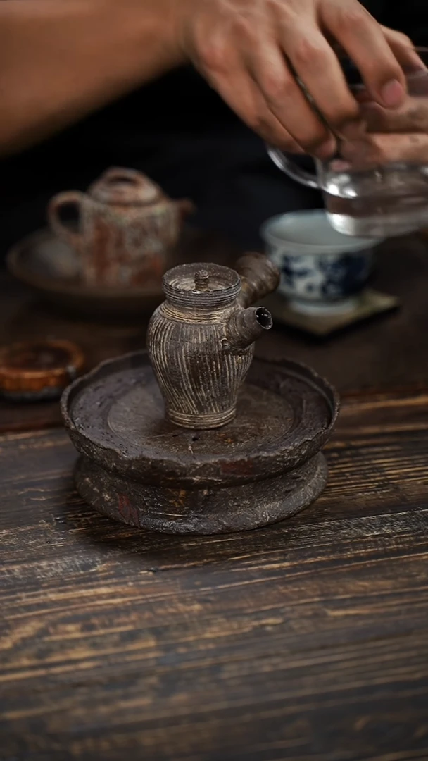 全手工制作 南蛮 侧把壶  80cc