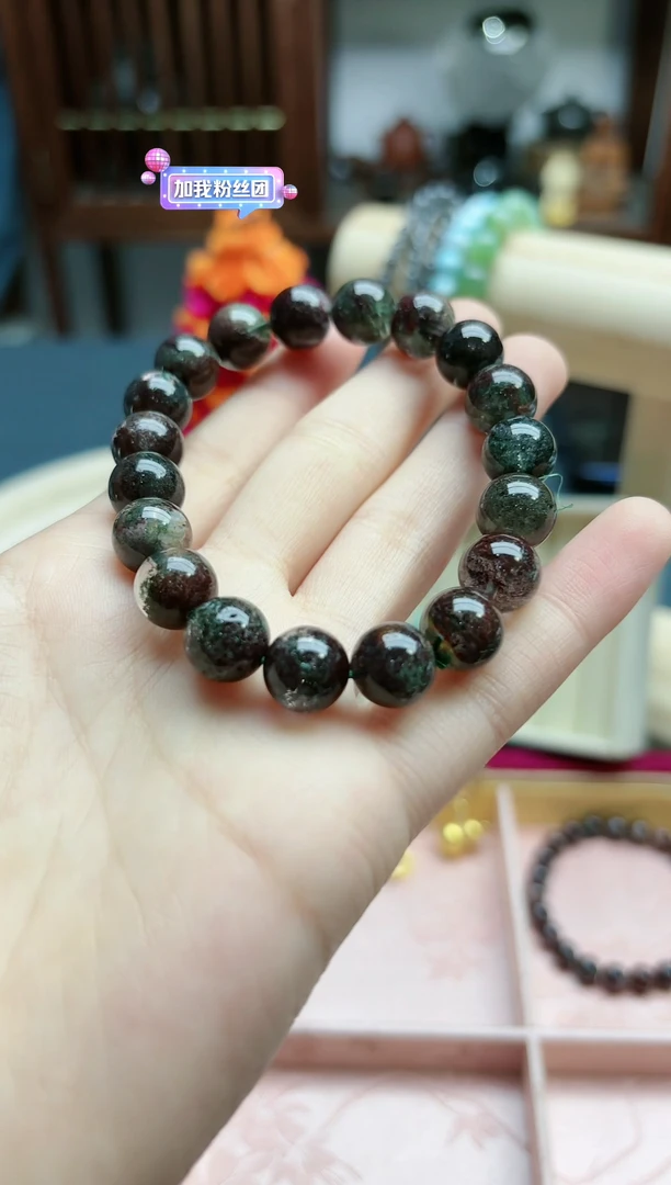 【闪购商品】水晶手串未镶嵌共生幽灵水晶10+mm手串*1 ZD