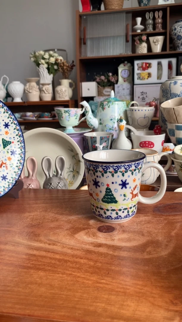 陶瓷【圣诞】马克杯  【送勺】