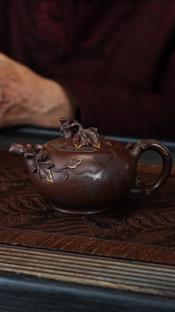 宜兴紫砂ZCP 枣泥 金玉满堂 251cc