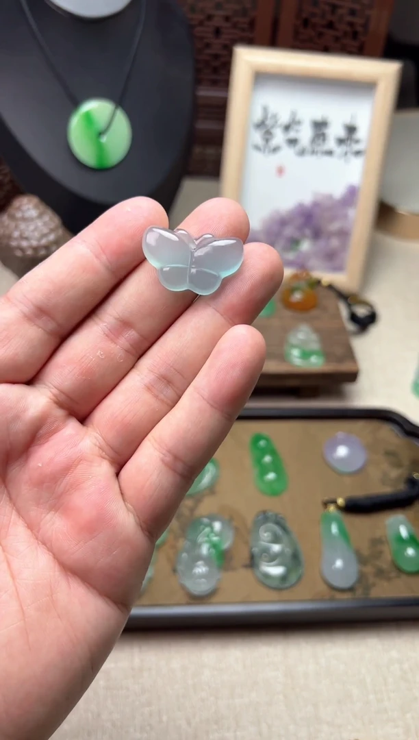 颈饰未镶嵌翡翠所见即所得，一图一物