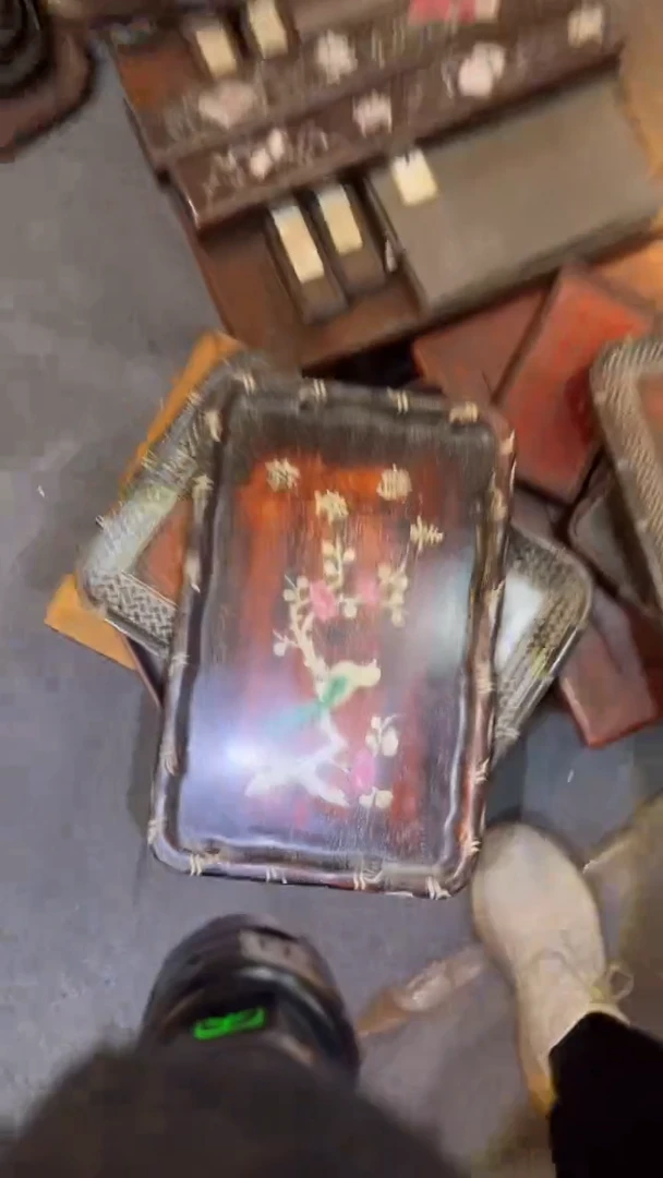 【闪购商品】非洲紫檀（红花梨）36x24cm赏盘