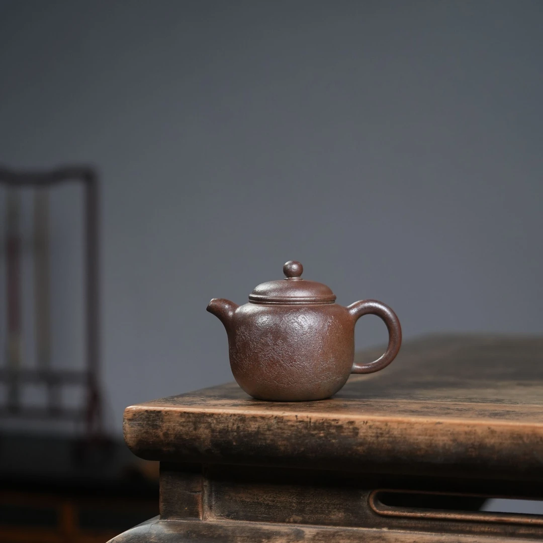 无名之砂【匏尊】柴烧精挑青灰段丨宜兴紫砂壶高端茶器茶具