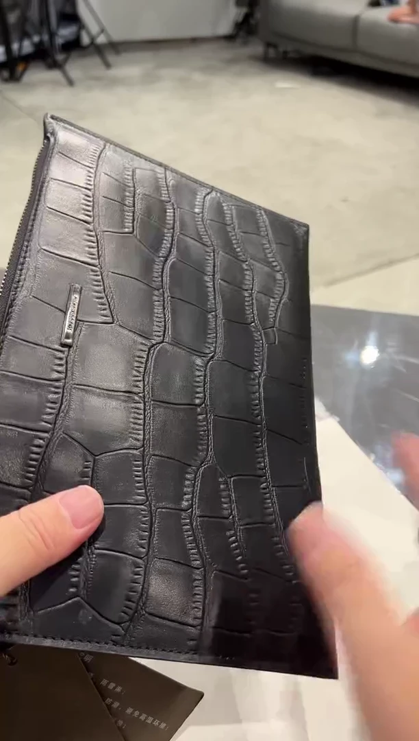 头层牛皮韩爵绅士高品质男包编码164