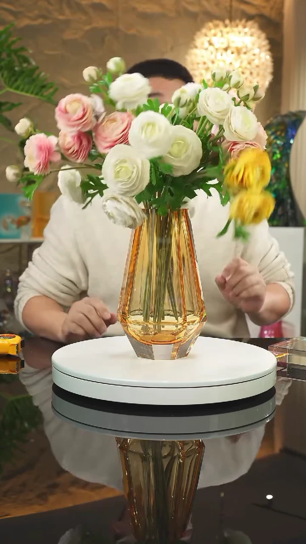 【闪购商品】摆件福利琥珀切面花瓶
