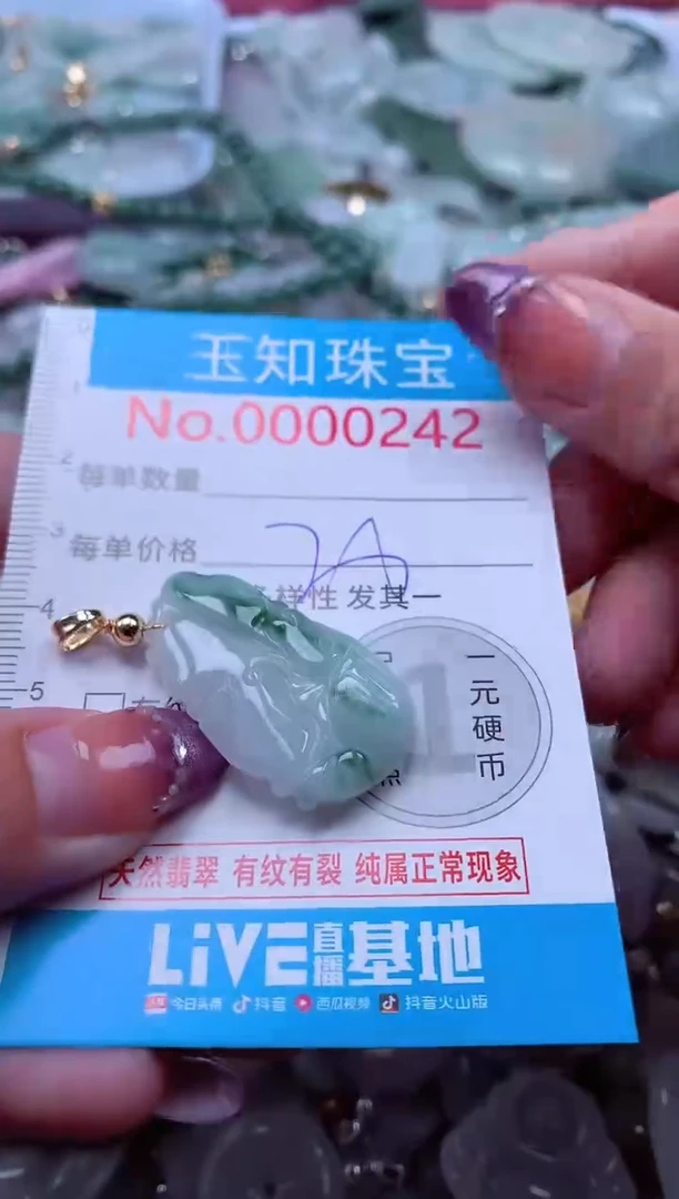 翡翠未镶嵌吊坠(不含链)242