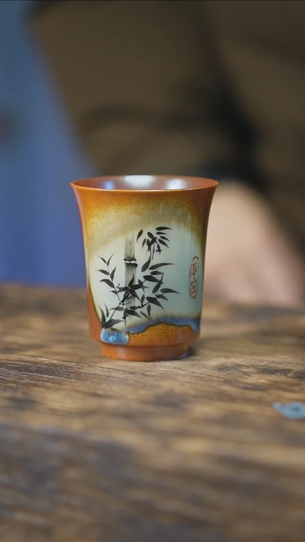 【闪购商品】手绘系列墨竹单杯