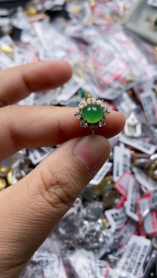 翡翠戒指银S925镶嵌10000000   6