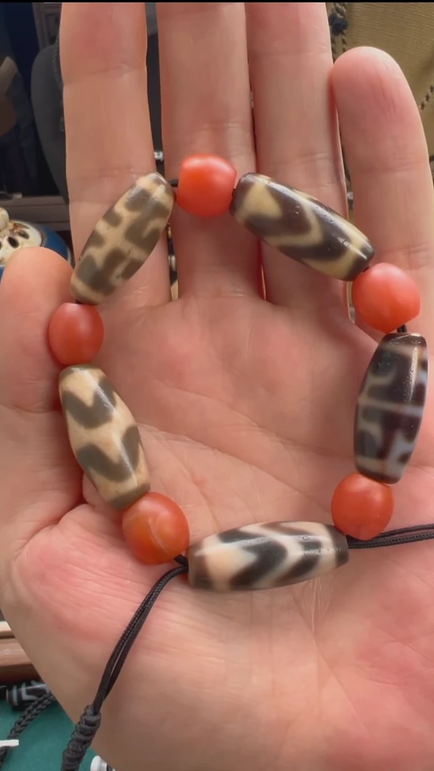 玛瑙/玉髓颈饰未镶嵌天缘全手工玛瑙天珠