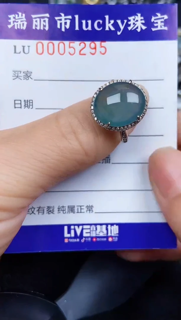 翡翠银S925镶嵌颈饰5295