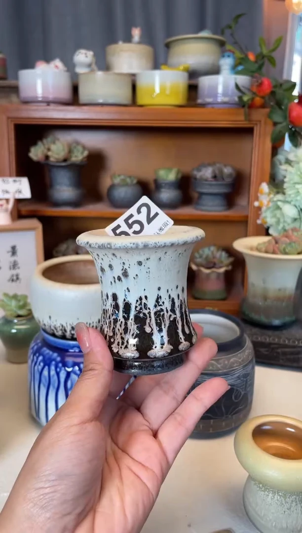 瓷片552知木小芳花盆