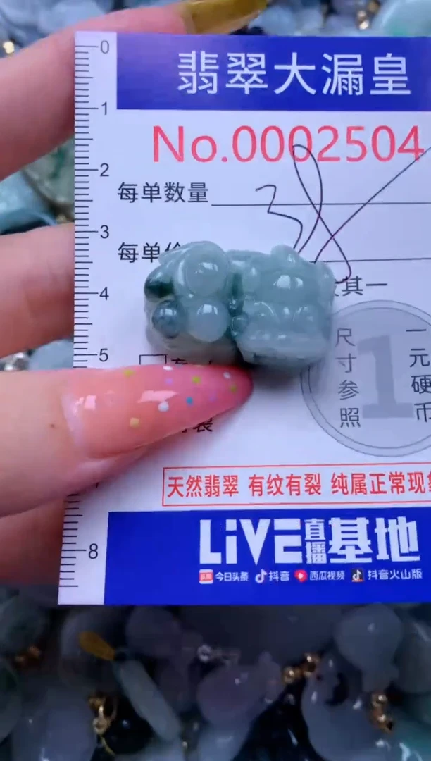 翡翠未镶嵌吊坠(不含链)2504