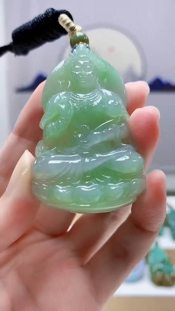未镶嵌定制翡翠5028zm-毛货挂件193