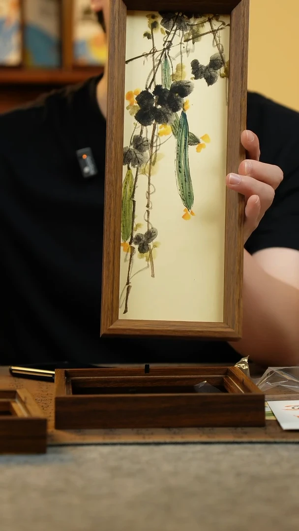 国画12.5*31.5纯手绘国风国画摆台