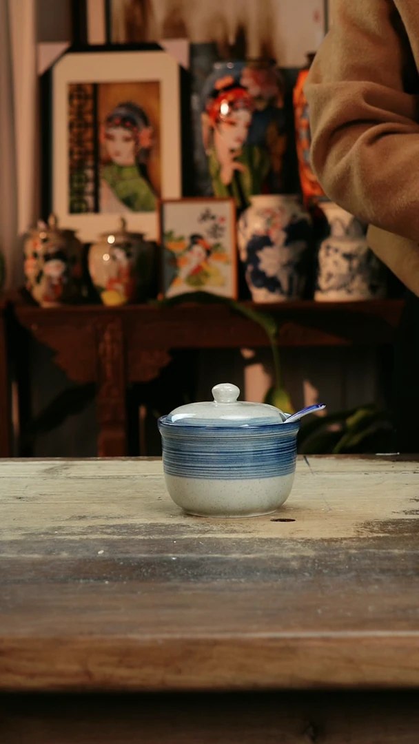 【闪购商品】瓷片景德镇纯手工釉下彩精品花瓶