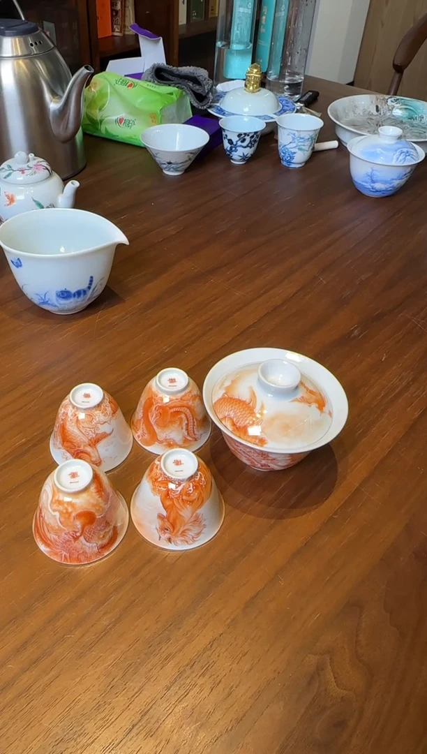 一儒堂 福来运转 矾红彩瑞兽套组