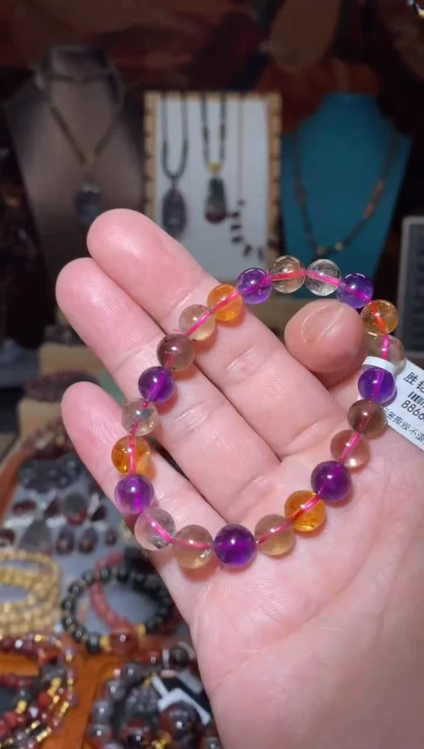 【闪购商品】水晶彩极光手串未镶嵌多样性发一