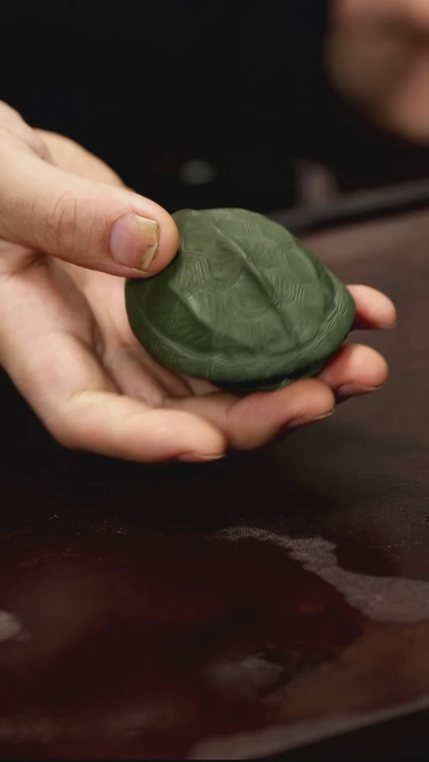 紫砂茶宠紫砂龟壳