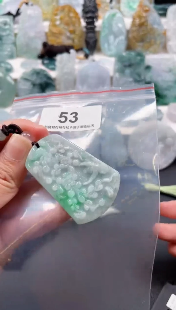 【闪购商品】翡翠颈饰未镶嵌天然缅甸A货翡翠53