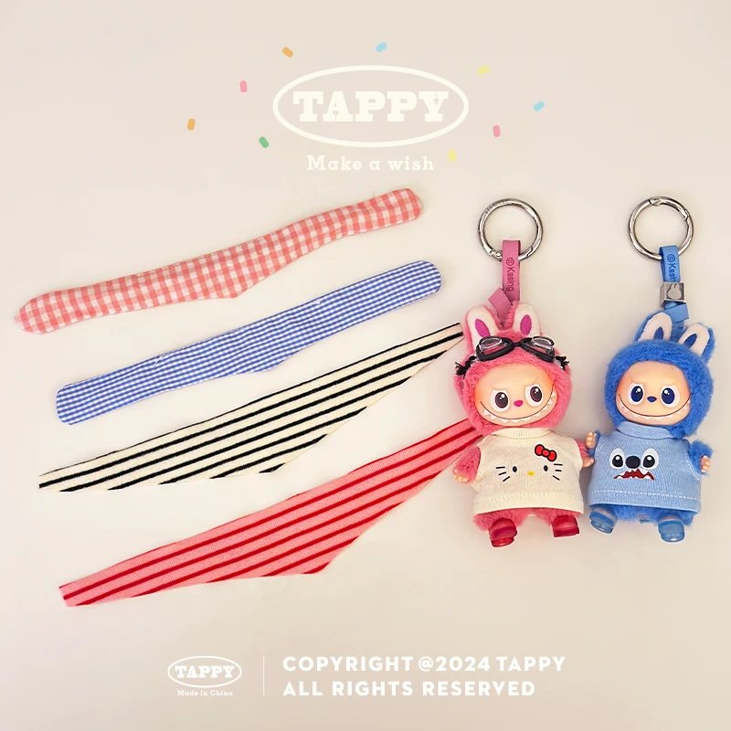 挞皮Tappy手工口水巾三角围巾 4.0Labubu四代mini拉布布可穿