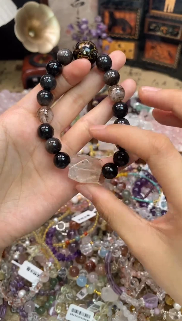 手饰黑曜岩未镶嵌5037