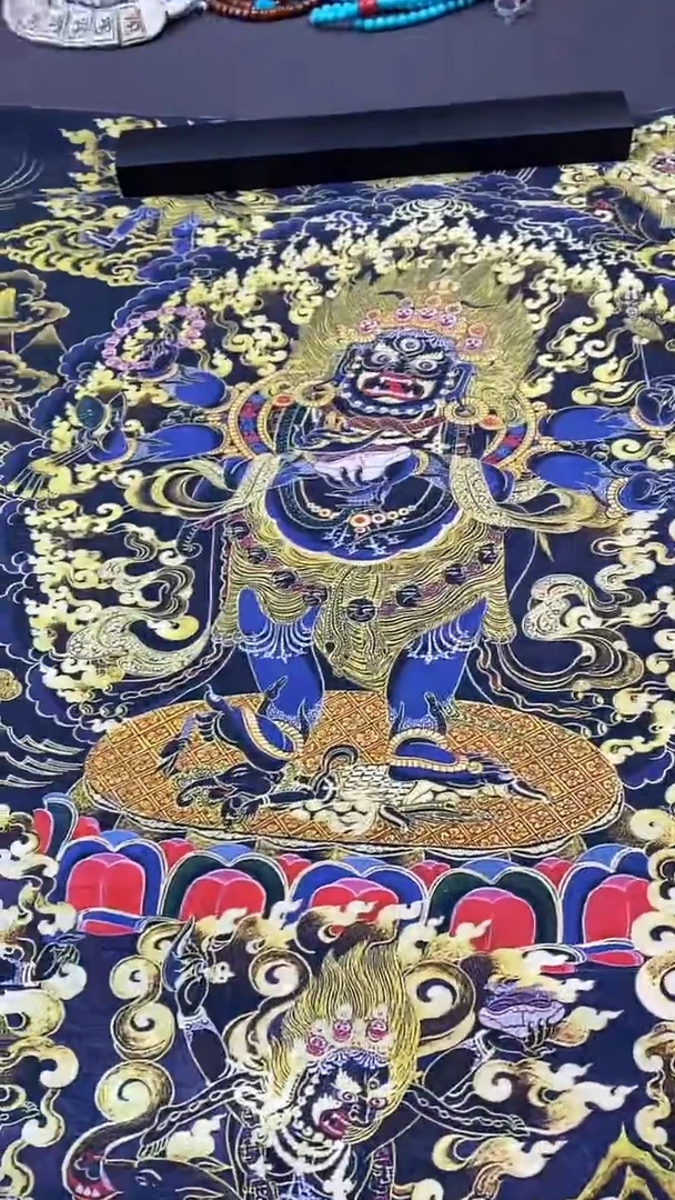 卷轴画王姬藏传非遗珍品