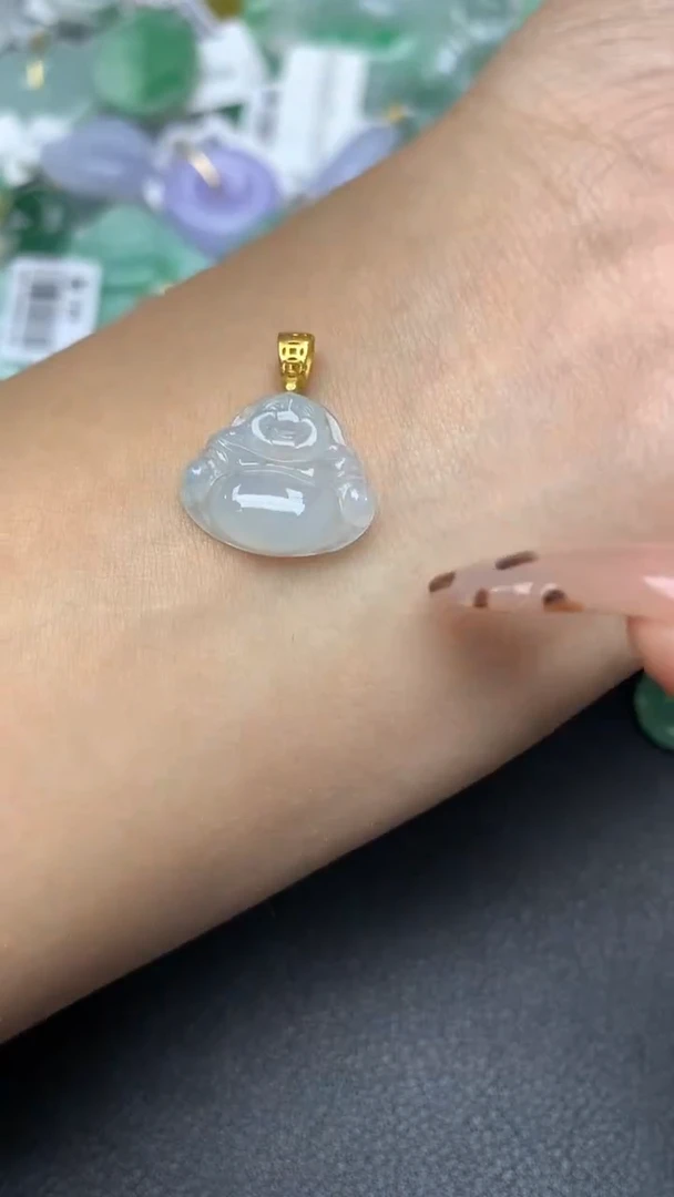 颈饰银S925镶嵌翡翠a货假一赔三支持复检百元上9元证书费自理