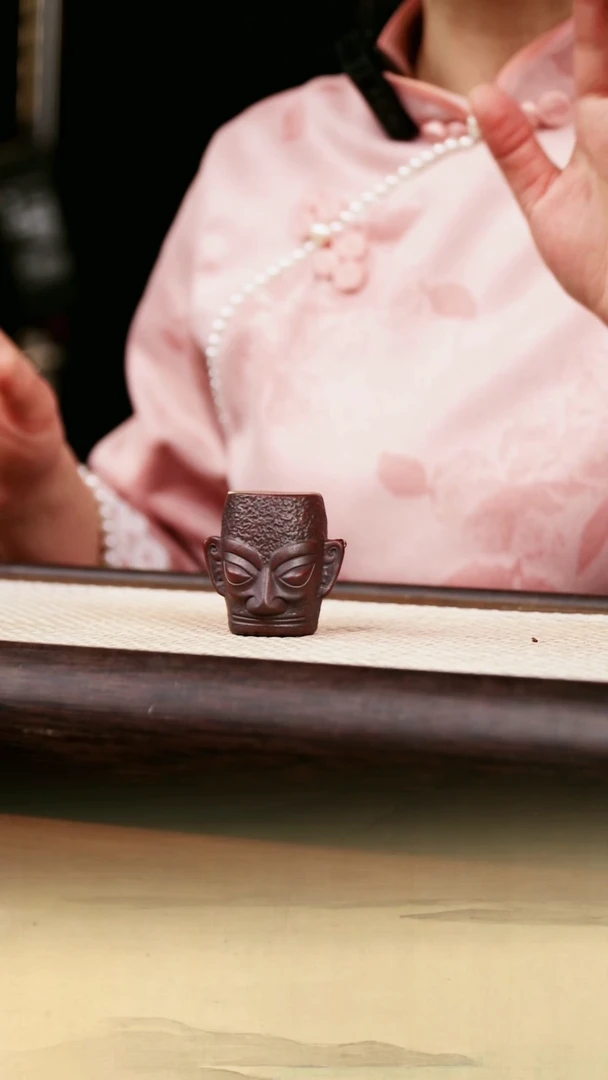 【闪购商品】紫砂茶宠原矿紫泥三星堆盖置